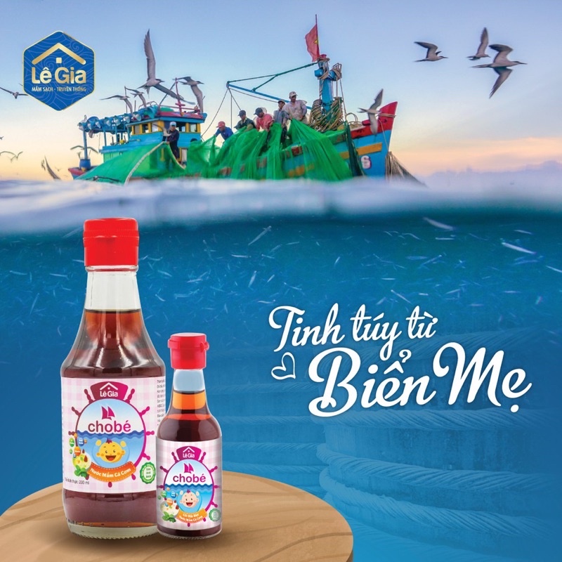Nước mắm Lê Gia cho bé ăn dặm chai 60ml/200ml date 2022