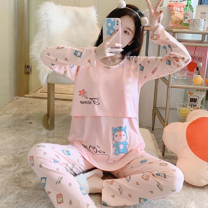 [Cửa Hàng Our No. 1 Giảm Giá Lớn|Bộ Đồ Ngủ Vải Mỏng 100,000 Tháng 4 Cho Mẹ Bầu 5 Tháng 5 6