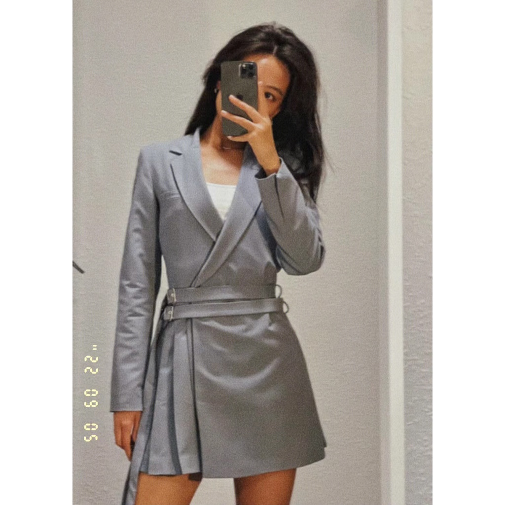 Đầm ZARA Kiểu Vest Thời Trang Mùa Hè Thanh Lịch Cho Nữ 8664338