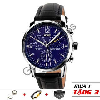 Đồng hồ nam SKMEI SM21 dây da cao cấp chống nước chống xước - Haizz.shop