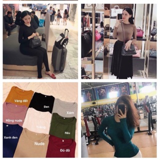 Áo thun cotton dài tay thái lan