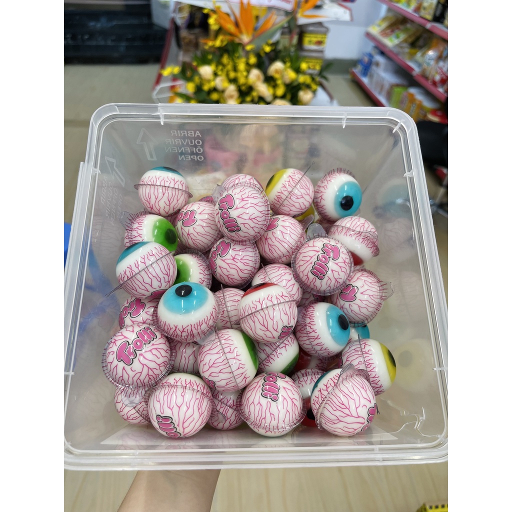 Kẹo Dẻo Trolli ⚡ CỰC NGON ⚡ 1 Viên Kẹo Trolli Con Mắt Popeye Đức Không Tẩm Màu, Kẹo Nhiều Vitamin và dinh dưỡng