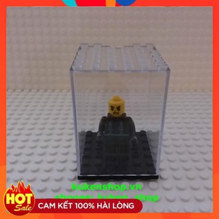 Đồ chơi hộp trưng bày mini cỡ nhỏ 6x6 hạt trong suốt