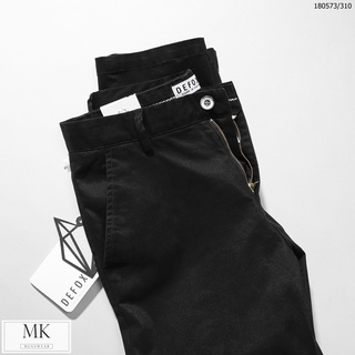 Quần Kaki Đen Defoxx Dáng Basic