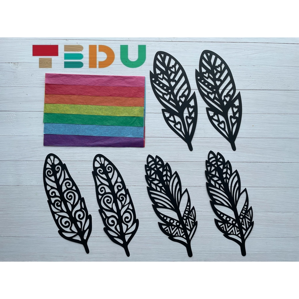 Bộ Thủ Công 6 Lông vũ Đón Nắng TEDU