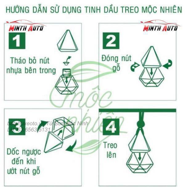 Tinh dầu treo xe ô tô chính hãng mộc nhiên - 9 mùi dễ chịu nhất MinhThu Auto Nội thất và các sản phẩm chăm sóc xe