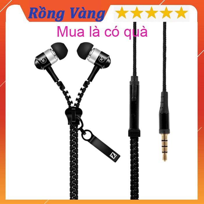 Tai nghe khóa kéo Zipper Thời Trang  Đẹp Thời Trang  chống rối