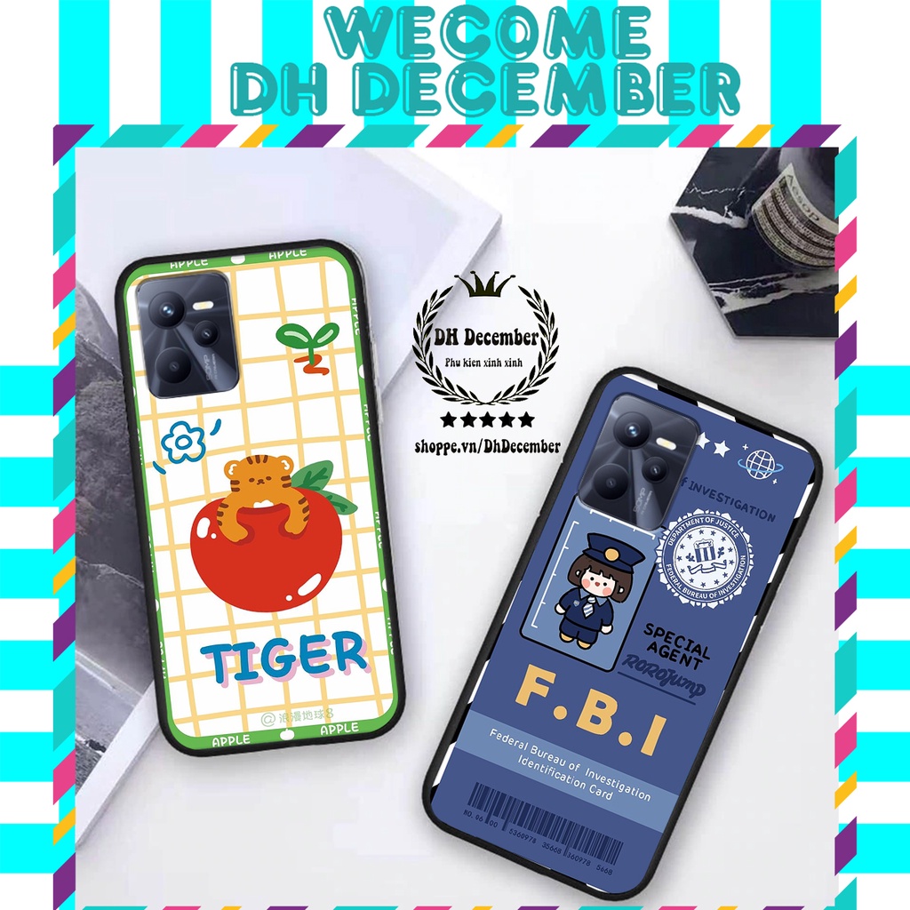 Ốp lưng Realme   C35 in hình 3D GẤU HỒNG-GẤU BEER -CỰC XINH-RẺ