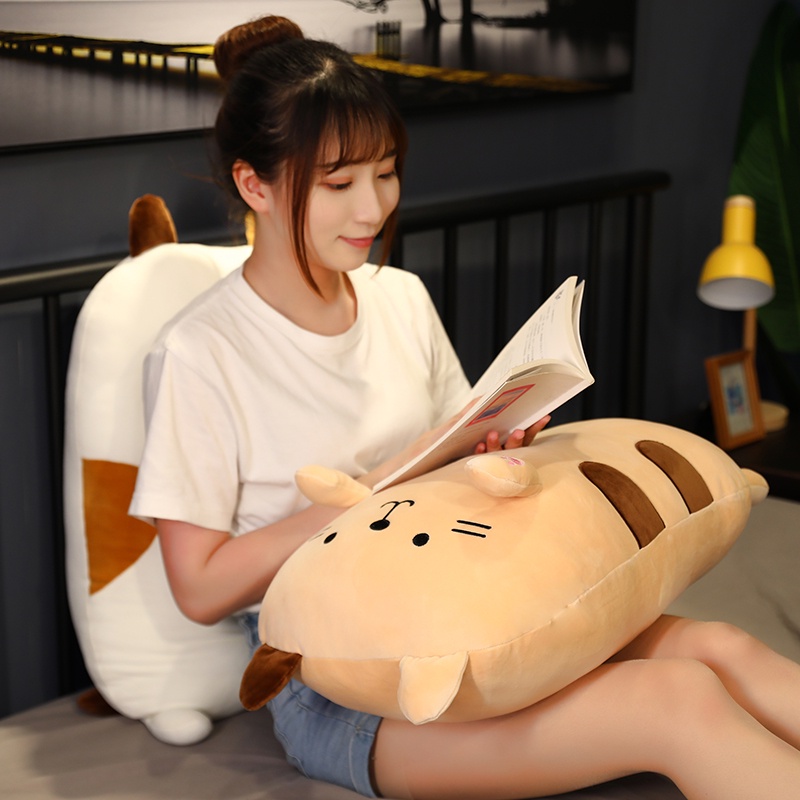 Gối Ôm Nhồi Bông Mềm Mại Hình Mèo Dễ Thương