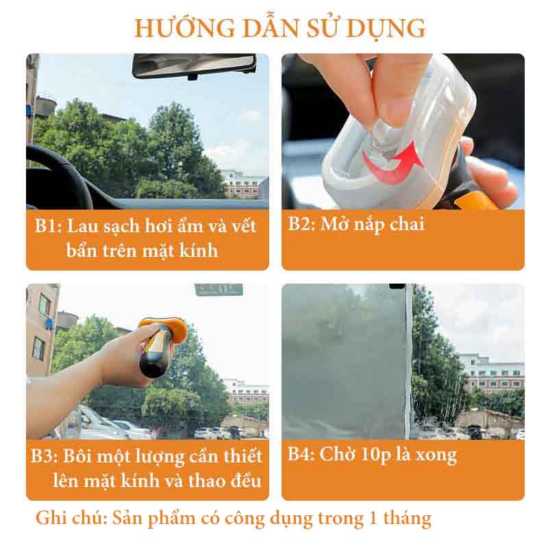 Tuýp Kem Bôi Chống Bám Sương Mù Kính Ô Tô TrueFul 100ml VERSION 2 CarZone