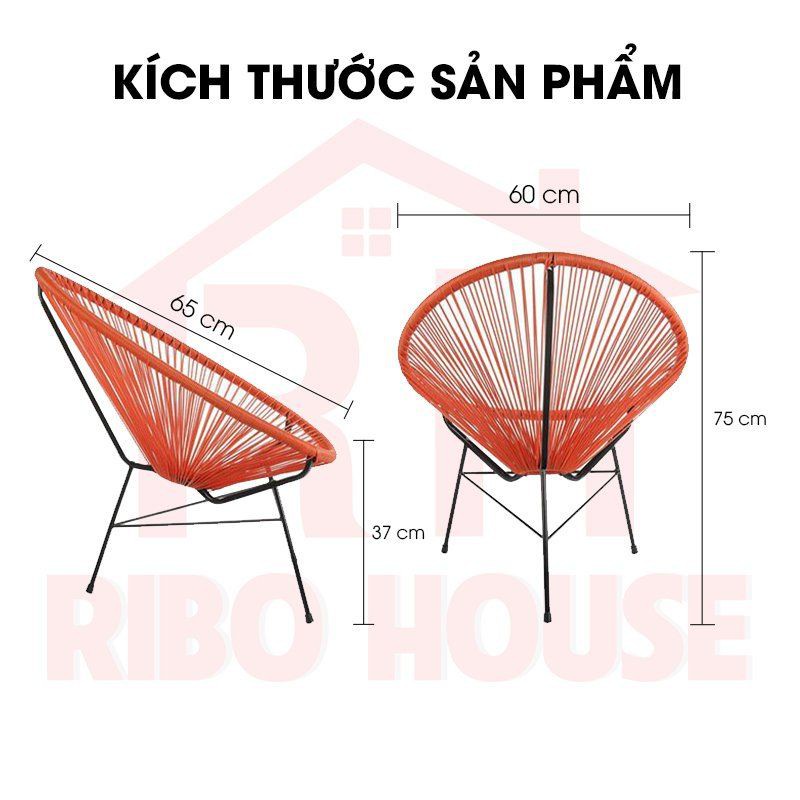 Bộ bàn ghế ban công RIBO HOUSE 1 bàn và 2 ghế, bàn ghế thư giãn decor quán cà phê trang trí phòng khách RIBO43