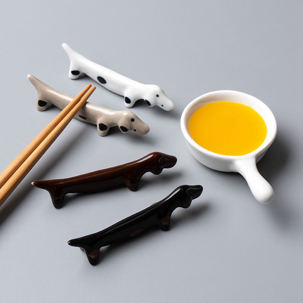 Giá gác đũa bằng gốm hình chú cún xinh xắn