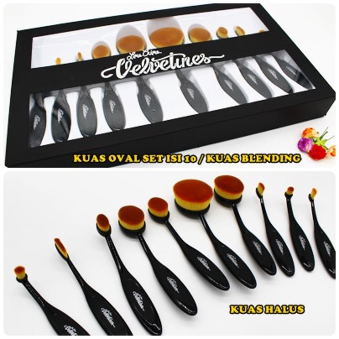 Mới Bộ 10 Cọ Trang Điểm Hình Oval | BigBuy360 - bigbuy360.vn