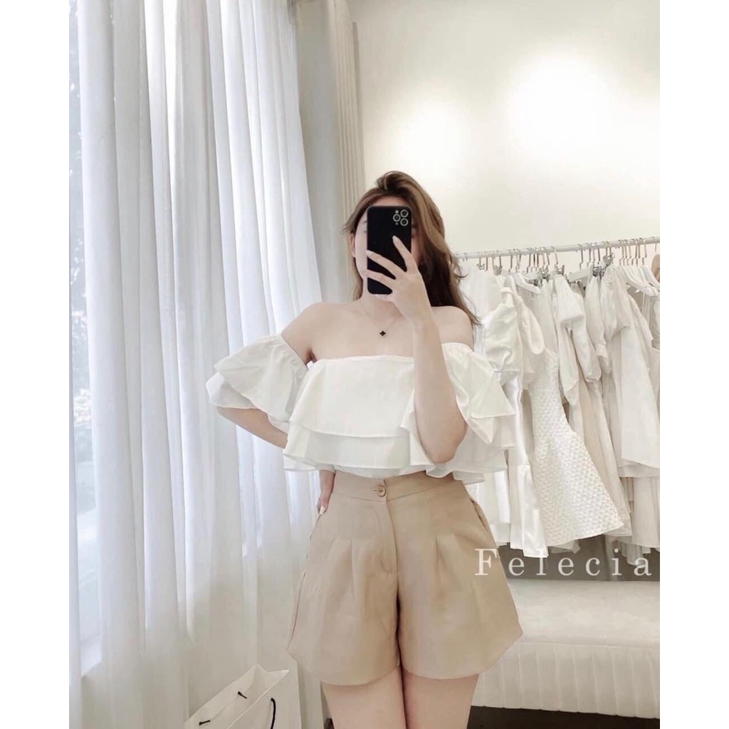 Sét Áo Váy Sơ Mi Buộc Eo Cao Cấp, Sét Sơ Mi Bánh Bèo