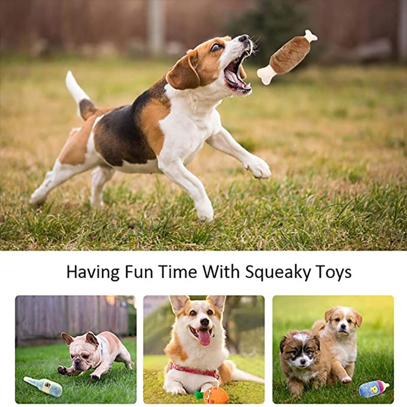 Đồ Chơi Thú Nhồi Bông Hình Hoạt Hình Có Âm Thanh Cho Thú Cưng