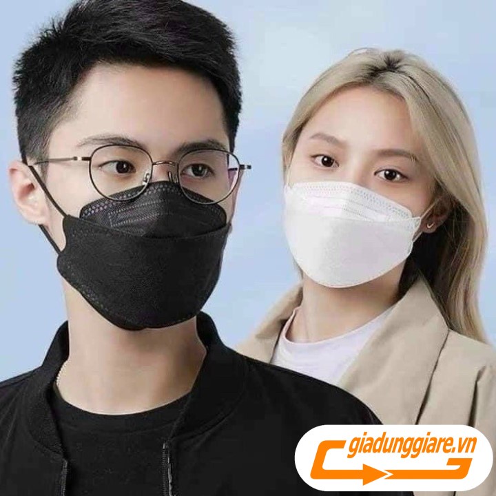 Túi 10 Khẩu trang 4D Mask T&amp;T (Tiêu chuẩn KF94 -Công nghệ Hàn Quốc) Hàng cao cấp an toàn và thời trang - giadunggiare.vn