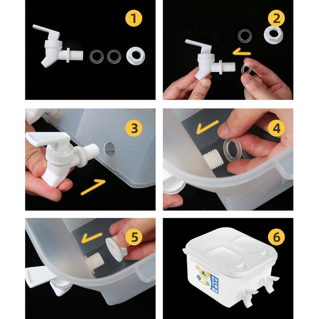 [Dolity2] Vòi Rót Nước Uống 5L Có Nắp Và Vòi