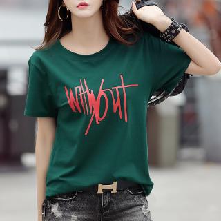 Áo Thun 95% Cotton Tay Ngắn Cổ Tròn In Hình Cá Tính Độc Đáo