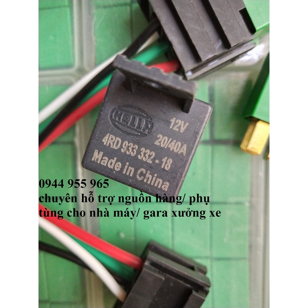 HL779 Relay rờ le 12V 20A ô tô xe máy tàu thuyền Omron OEM kia hyundai kèm đế cắm