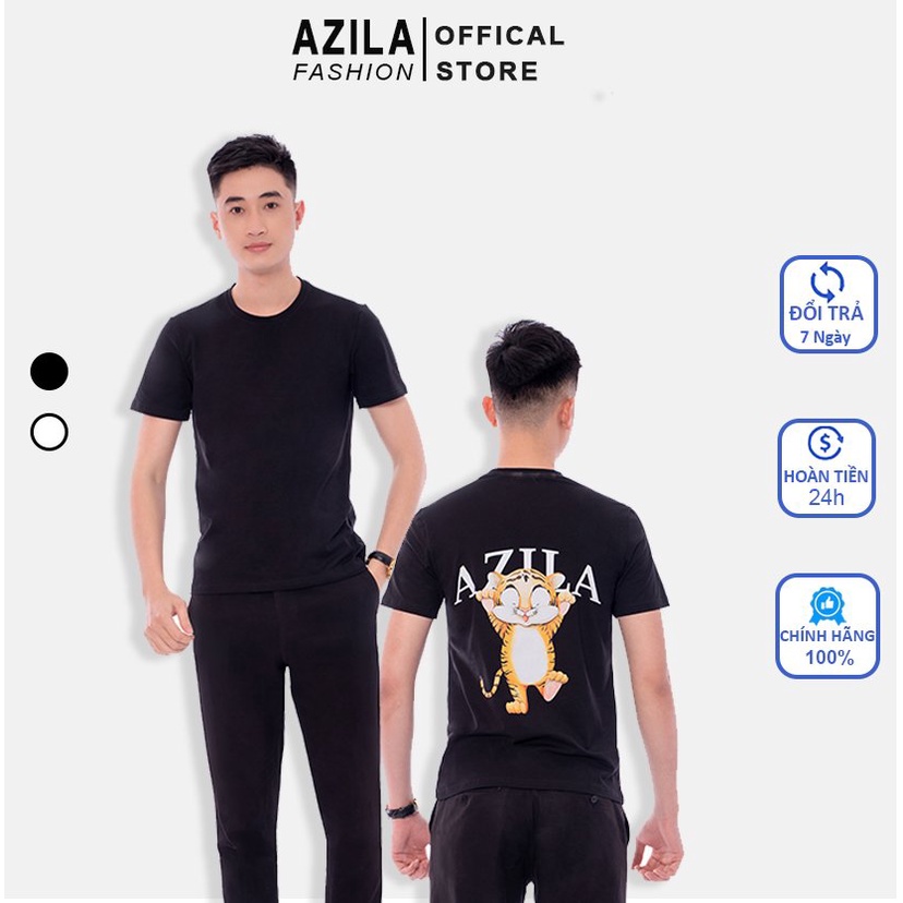 Áo thun nam TIGER Chất Liệu Cotton 100% Thoáng Mát thương hiệu AZILA
