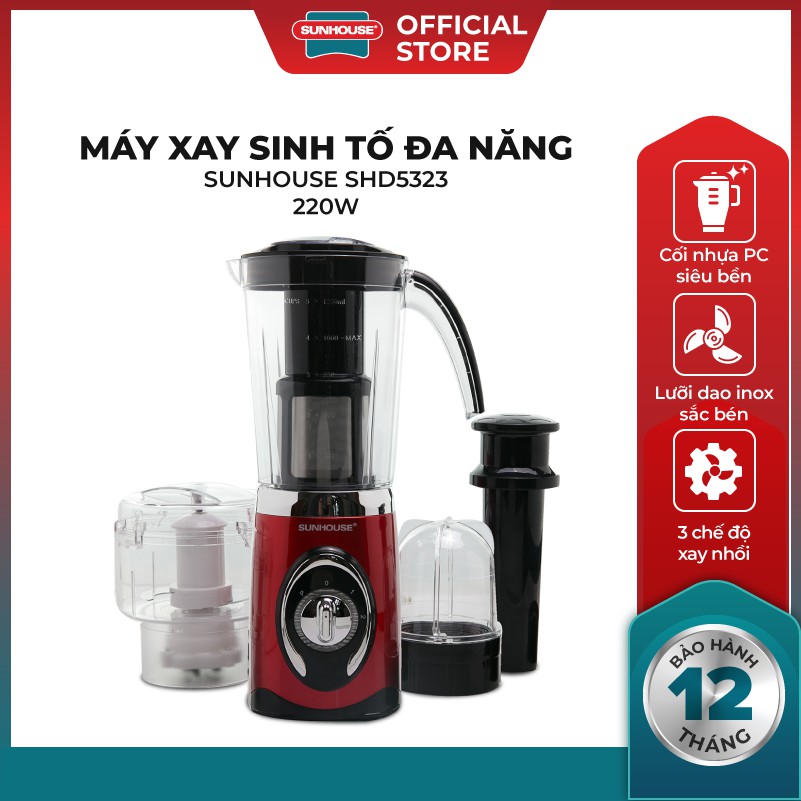 Máy xay sinh tố đa năng Sunhouse SHD5323