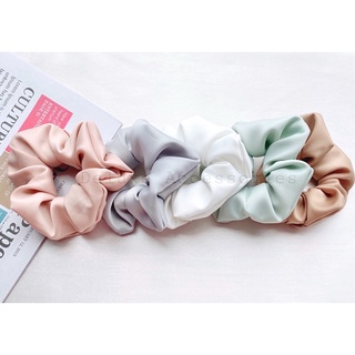 Dây cột tóc dây buộc tóc scrunchies vải lụa mềm nhiều màu Deluxebyc