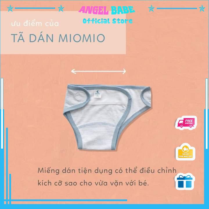 Tả dán miếng lót Miomio sọc size 1m-3m (1 miếng)