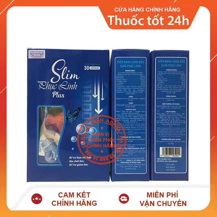 ✅(Date 2023) Slim Phục Linh Plus viên nang giảm cân | BigBuy360 - bigbuy360.vn