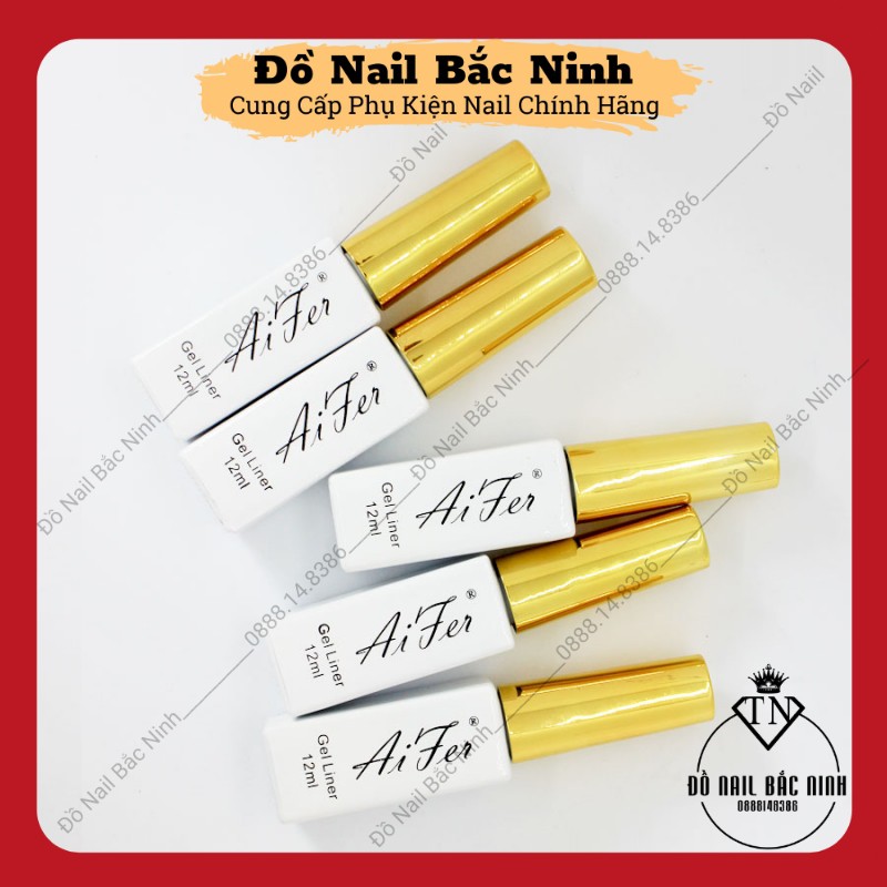 Gel Cọ Nét Nail Aifer Dùng Kẻ Vẽ Trang Trí Móng Đủ Màu