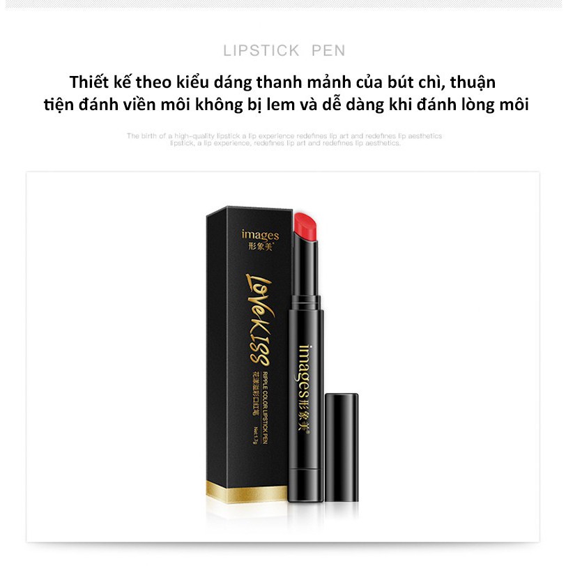 Son thỏi lì IMAGES mềm mượt lâu trôi 4 Tone màu quyến rũ , son bút chì siêu mịn MD-S24 | BigBuy360 - bigbuy360.vn