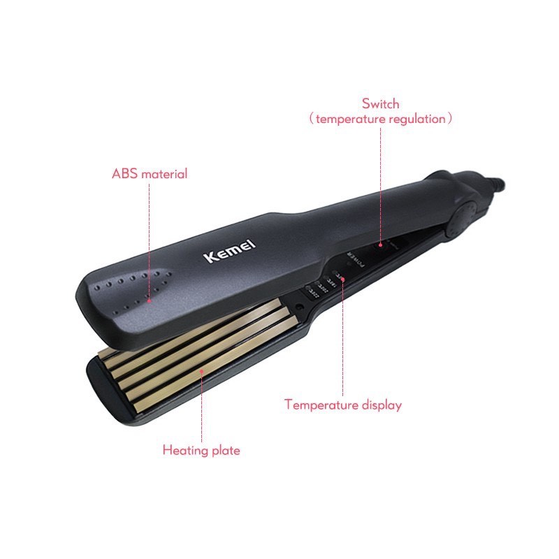 Máy dập xù,máy bấm tóc Kemei Km-332 chỉnh nhiệt độ