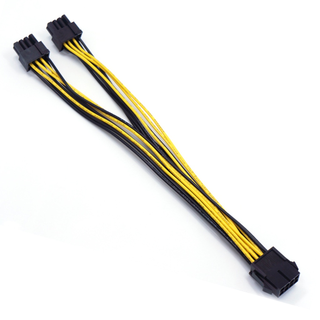 Dây Cáp Nối Card Đồ Họa CPU Molex 6P Sang 6 + 2P 6Pin + 2Pin 20cm 8PIN