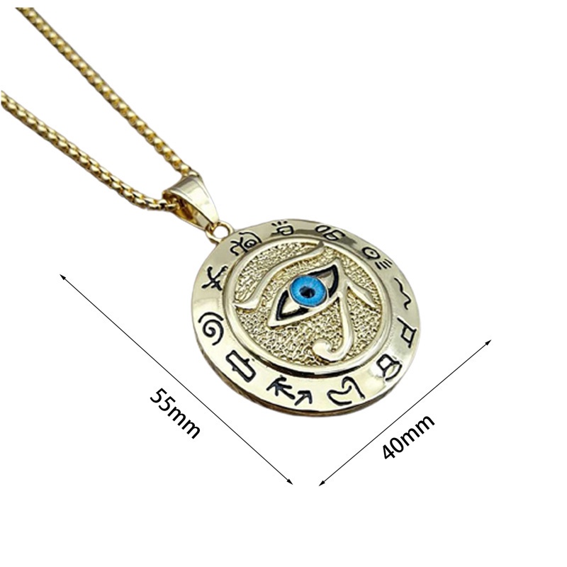 Vòng cổ thép không gỉ mặt hình mắt Amulet thời trang