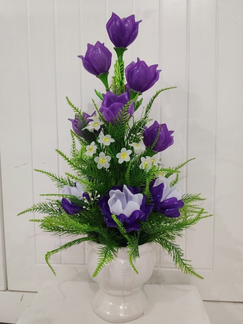 Chậu hoa pha lê cao 45-50cm