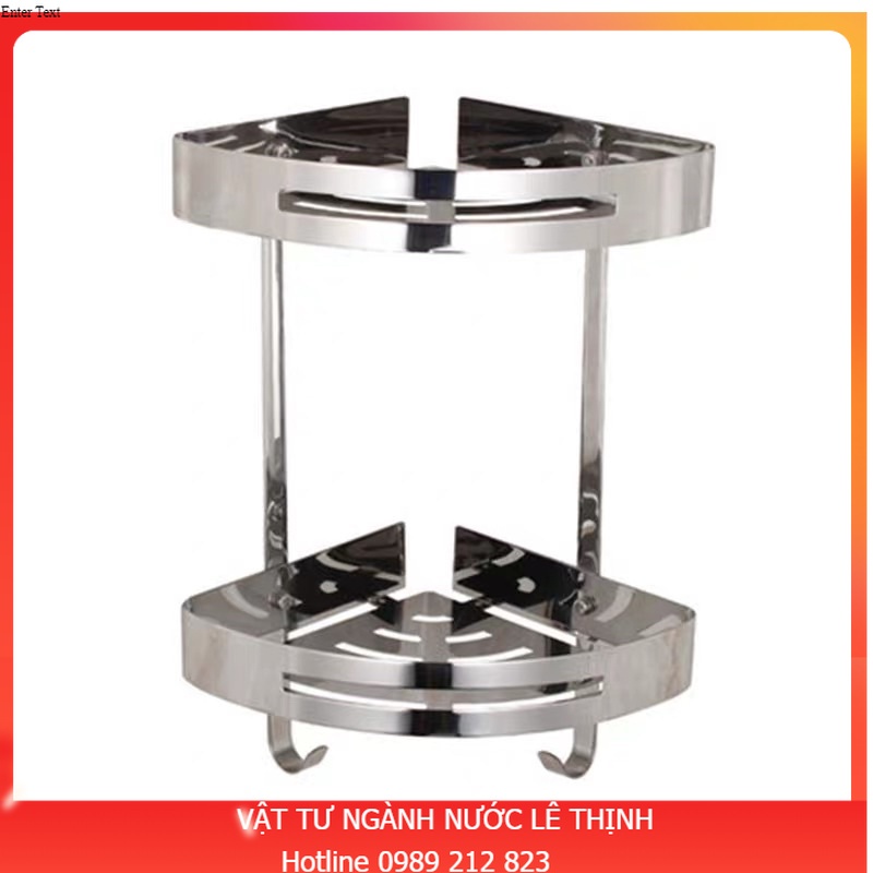 Kệ góc 2 tầng đựng đồ nhà tắm Inox 304 loại đẹp