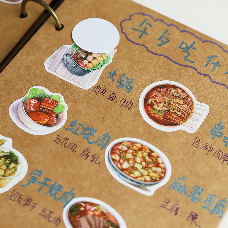 Gói 100 Miếng Dán Hoạt Hình Dễ Thương Trang Trí Nhật Ký