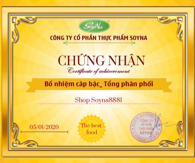 Sữa mầm gạo lứt-SỮA GIẢM CÂN SoyNa có đường cỏ ngọt cho người ăn kiêng,tiểu đường 400GR .Đã Kiểm Định Chất Lượng AnToàn.