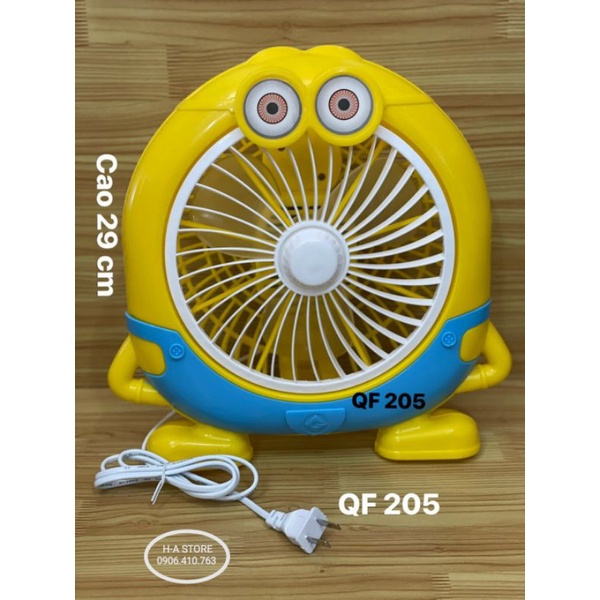 Quạt điện hình thú để bàn nhiều mẫu xài điện trực tiếp