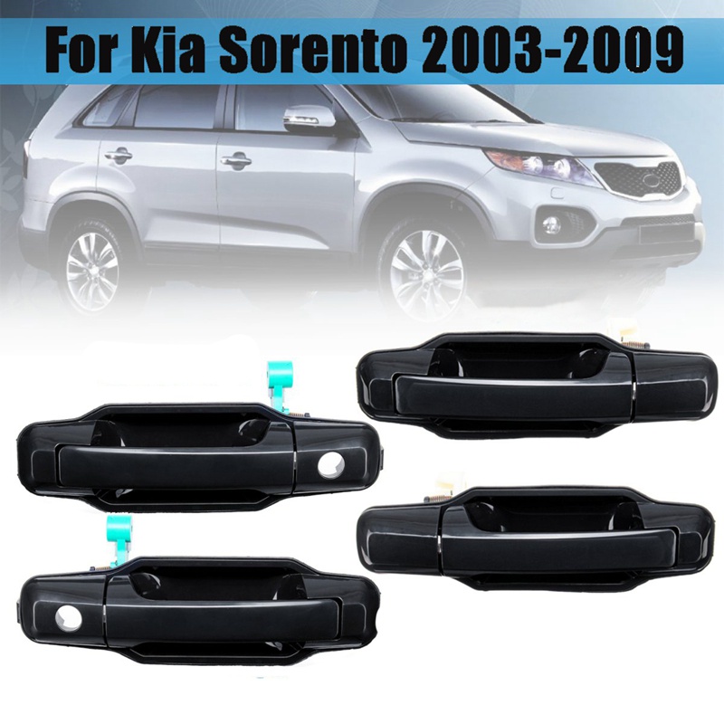 Tay nắm cửa bên ngoài 4 cái cho Kia Sorento 2003-2009 826503E021 826603E021 836503E01 Phía trước Bên trái Bên phải