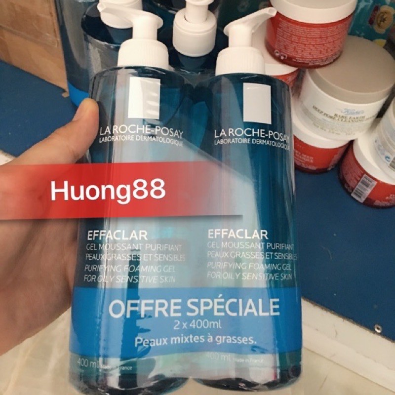 Sữa rửa mặt Effaclar La Rocher Posay cho da dầu mụn 400ml | BigBuy360 - bigbuy360.vn