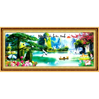 Tranh đính đá Non Nước Hữu Tình Df149 191x80cm