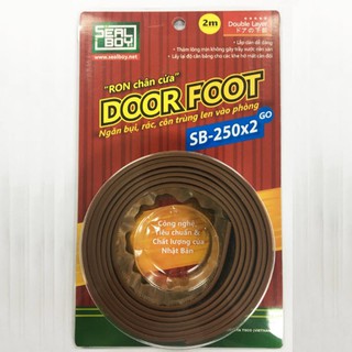 Ron lấp kín khe hở chân cửa ngăn bụi và côn trùng Seal Boy SB250X2-GO (Nâu)