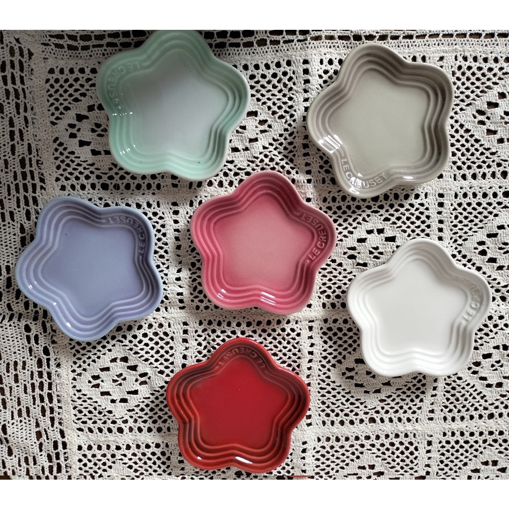 Bộ đĩa Le Creuset mini 11cm dùng trang trí decor nhà bếp bàn ăn, đựng khai vị, gia vị, hoa quả