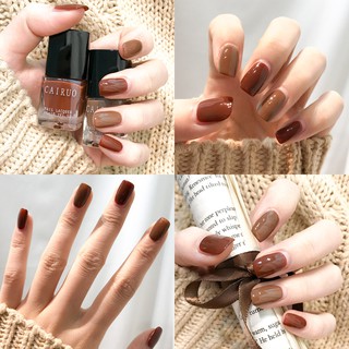 ✿CAIRUO✿2 pcs sơn móng tay sắc Màu kẹo mịn và bền (1 chai / 6ml)