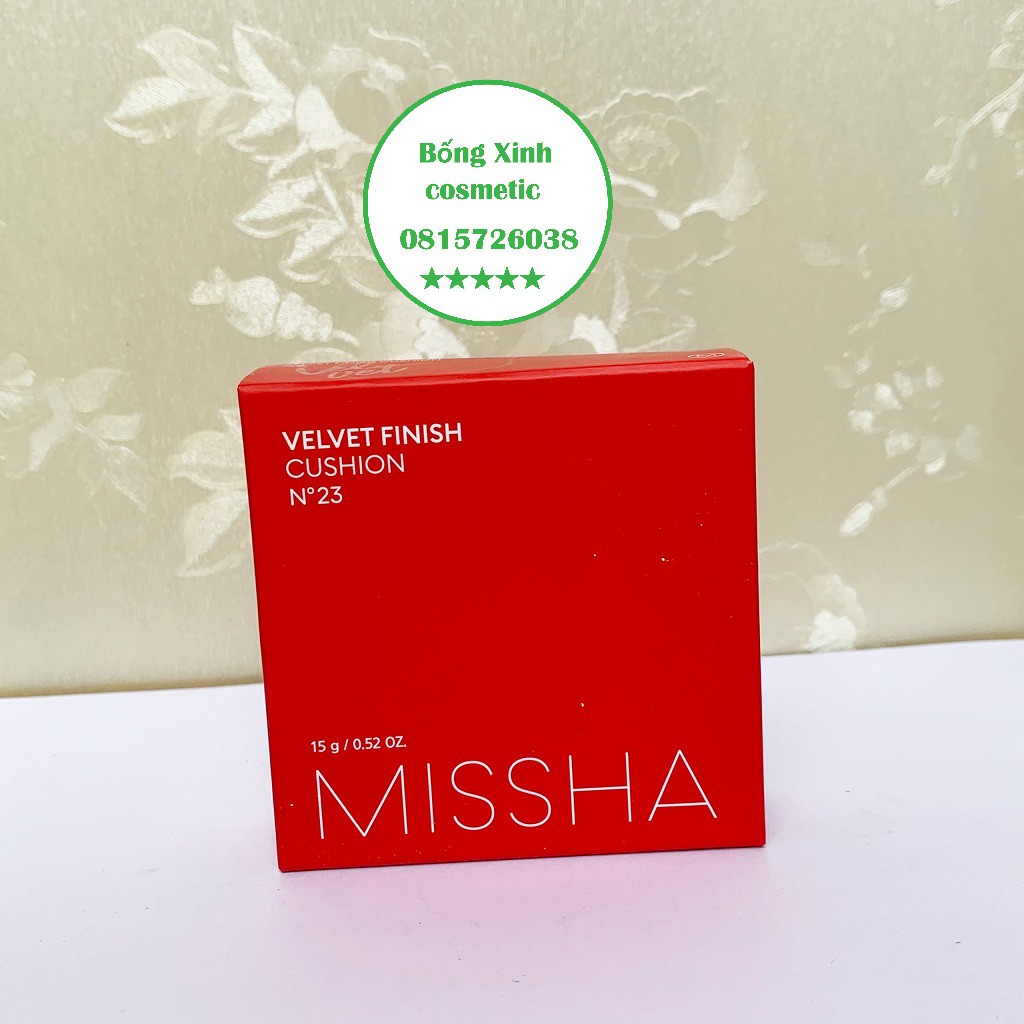 Phấn Nước Mỏng Mịn, Che Phủ Tốt, Lâu Trôi Missha Velvet Finish Cushion SPF50+ PA+++ 15g | BigBuy360 - bigbuy360.vn