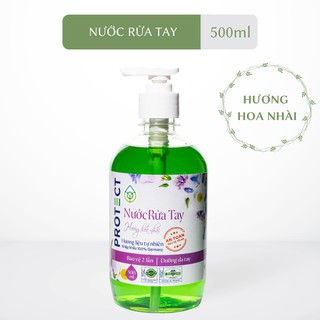 Nước rửa tay sát khuẩn PROTECT chiết xuất hoa nhài tự nhiên 500ml