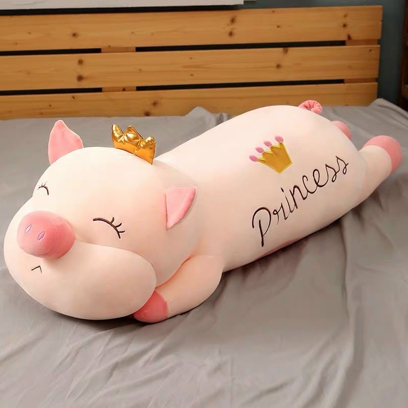 Heo bông vương miện - gấu bông cao cấp - Heo công chúa 85cm