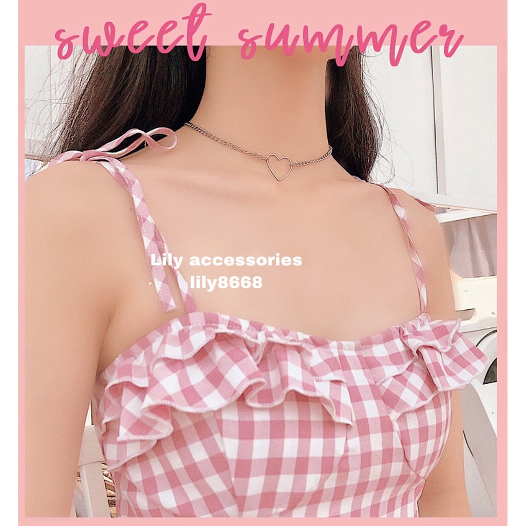 choker trái tim vòng cổ trái tim