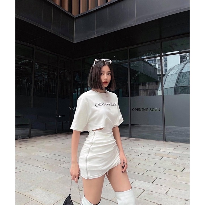 VÁY ÔM KHOÁ KÉO HÔNG CÁ TÍNH SIÊU NGẦU COOL LẠ MẮT