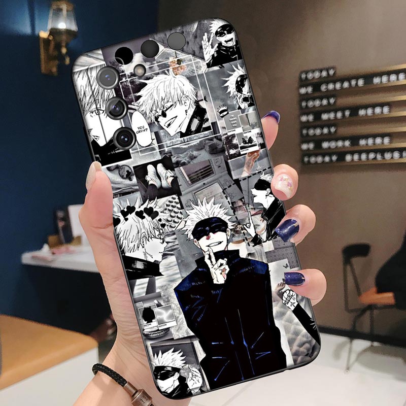 Ốp Điện Thoại Mềm Hình Jujutsu Kaisen Gojo Satoru Cho Samsung Galaxy A11 A12 A22 A32 M21 M30s J4 Core A82 A9 WR101 Mới